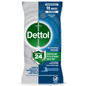 Dettol Protect 24 Multipurpose Wipes Ocean Fresh