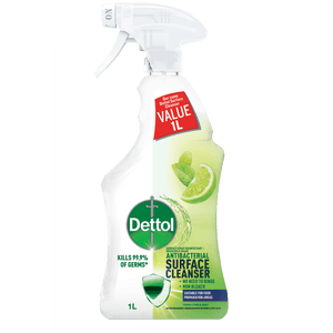 Dettol Antibacterial Value Surface Trigger Cleanser Fresh Lime and Mint Disinfectant 1L