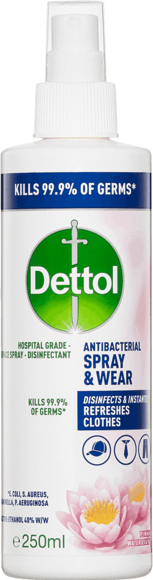 Dettol Antibacterial Spray & Wear Pink Water Lily