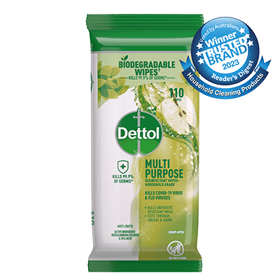 Dettol Multipurpose Cleaning Wipes Crisp Apple 110s